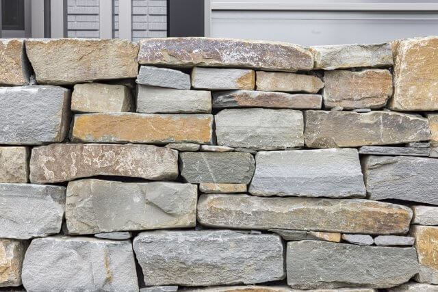 石積み　外構