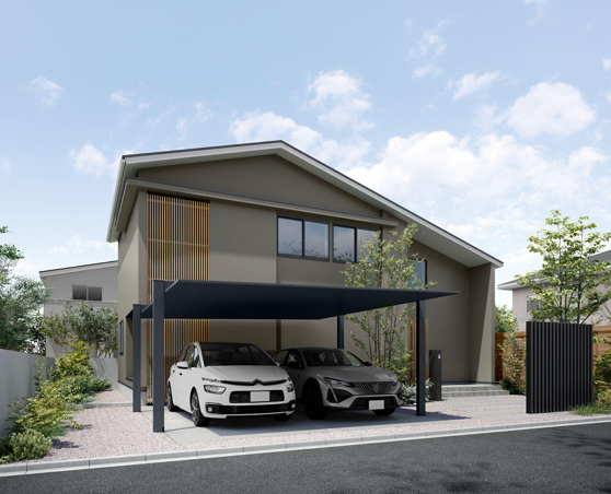 LIXIL カーポートSC ダスクグレー