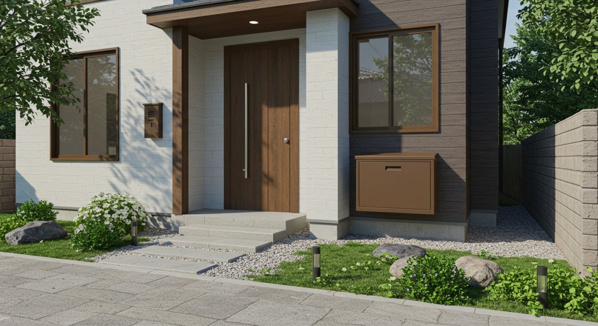 外構における宅配ボックス設置の重要ポイントをまとめた画像