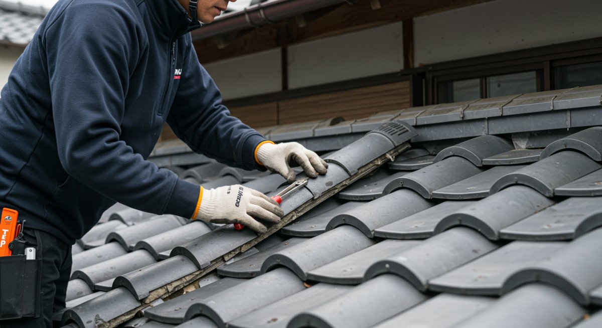 プロによる外構メンテナンス作業