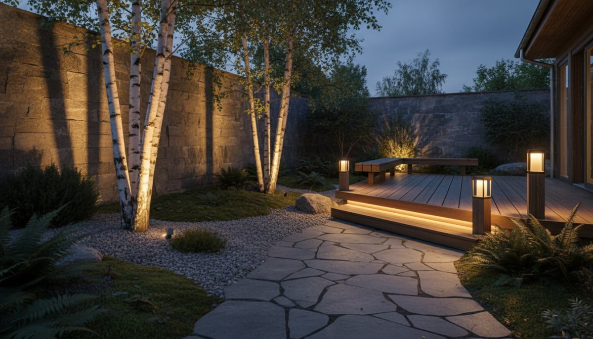 北欧風 エクステリア照明 ガーデンライト 夜景