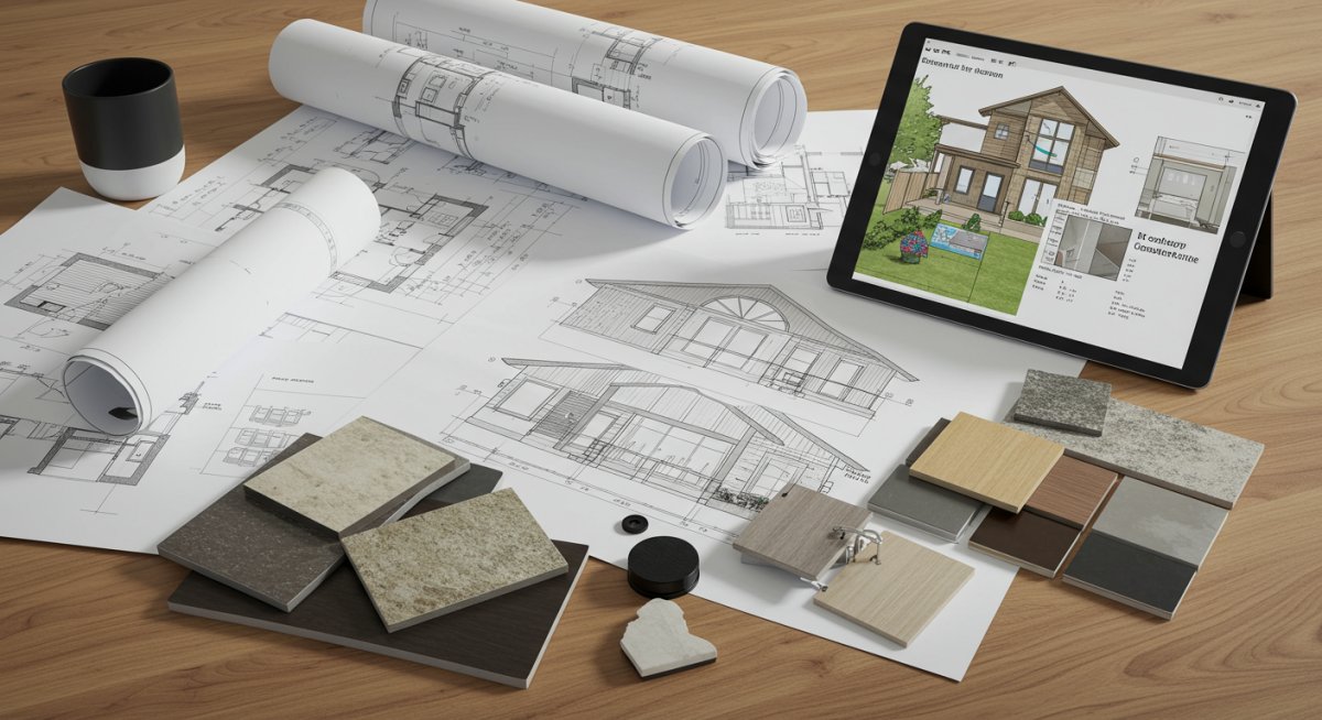 エクステリアリフォームの補助金申請書類と計画図