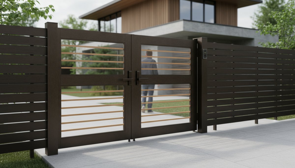 門扉 引き戸 バリアフリー外構デザイン