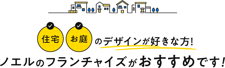 住宅 お庭のデザインが好きな方！ノエルのフランチャイズがおすすめです！